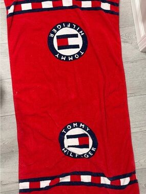 Vintage Tommy Hilfiger Big Flag Bath Towel